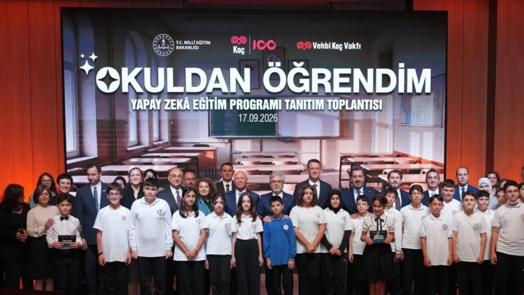 Ortaokul öğrencileri için 'yapay zekâ eğitim programı' tanıtıldı