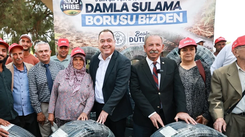 Manisa Salihli’de 500 üreticiye damlama sulama desteği
