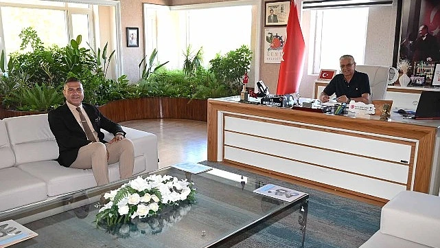 Uğur Okulları Kemer Müdürü Bayram’dan Necati Topaloğlu’na Ziyaret