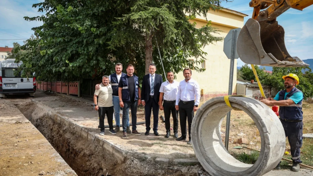 Sakarya Pamukova'da yağmur suyu projesinde sona gelindi