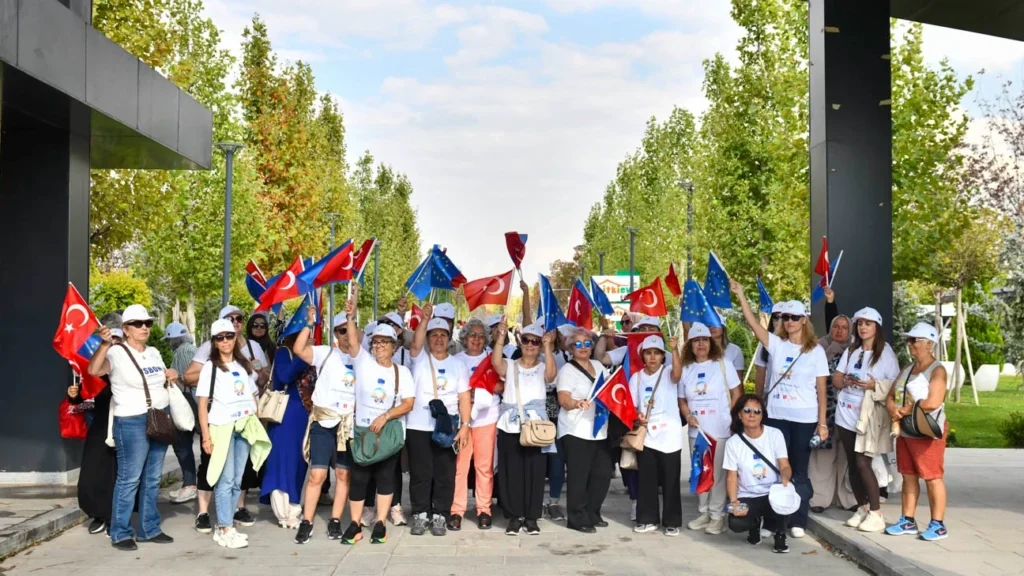 Başkentte kadınlar hareketlilik mesajı verdi