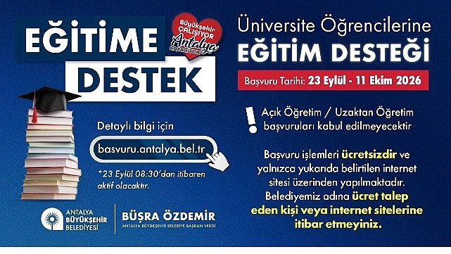 Büyükşehir Belediyesi eğitime verdiği desteği sürdürüyor