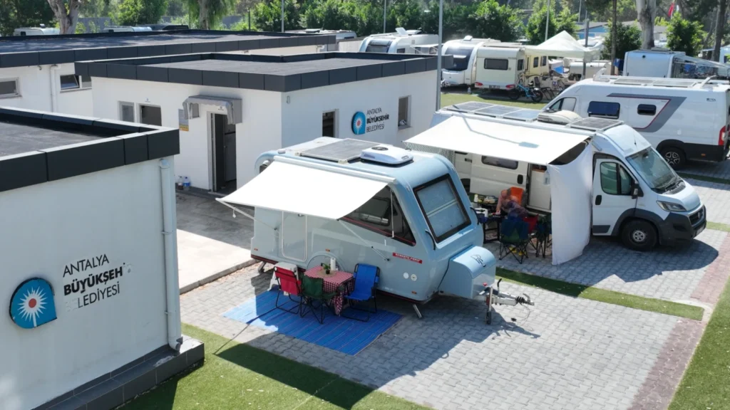 Antalya'da Karavan Park tatilcilerin gözdesi oldu