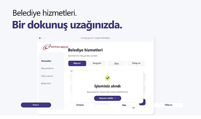 İnegöl Belediyesi’nin e-Devlet Hizmetlerinde 507 Bin İşlem