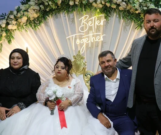Burdur’da Down Sendromlu Elif’in Düğün Hayali Gerçek Oldu