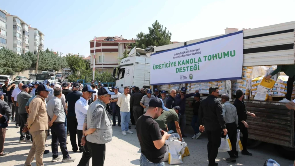Ankara'da kanola desteği: 583 çiftçiye yüzde 50 hibe verildi