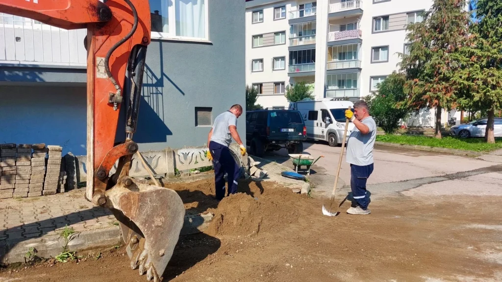 Giresun'da altyapı ve üstyapı çalışmaları sürüyor