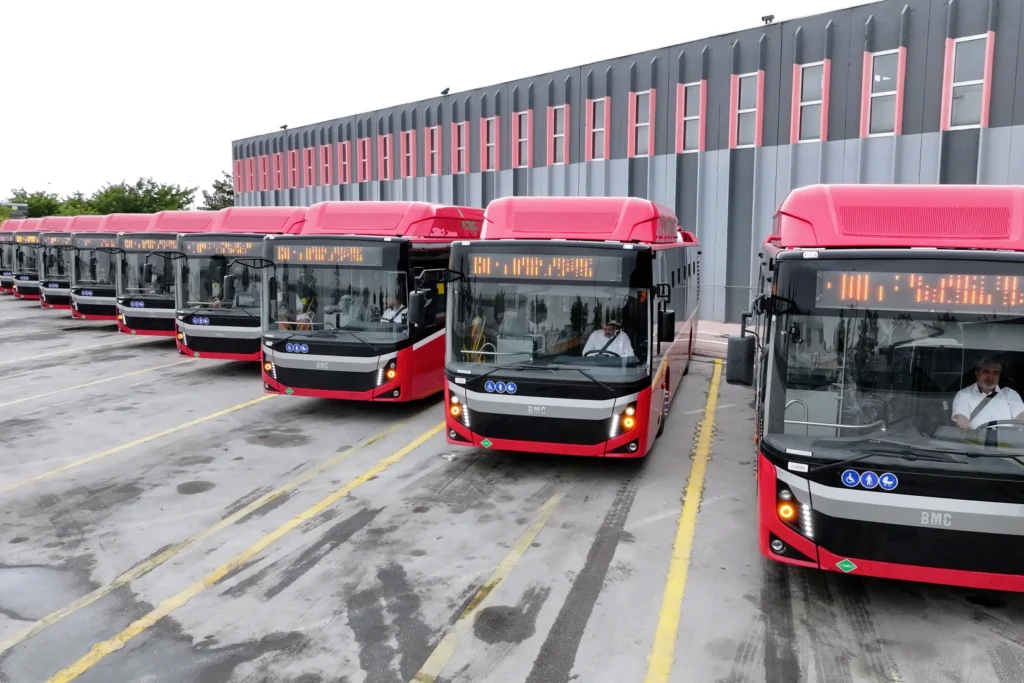 Konya’nın otobüs filosuna 10 yeni doğalgazlı araç