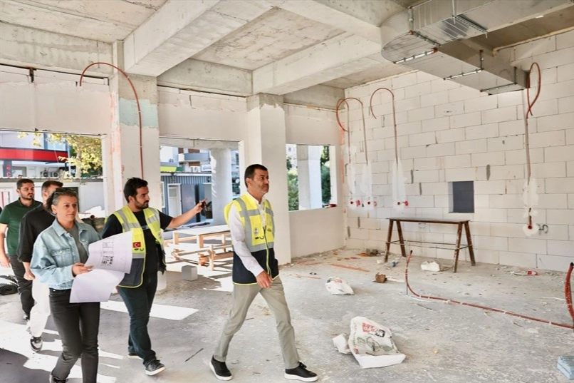 Kınıklı Sosyal Tesisi’nde çalışmalar hızla ilerliyor