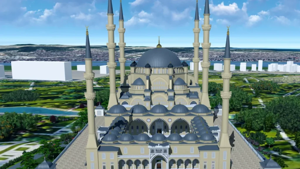 Gebze Millet Bahçesi Camii hızla yükseliyor: 625 araçlık otopark