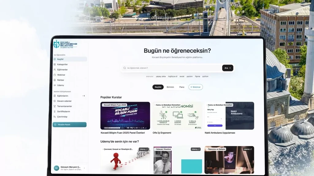 Kocaeli Büyükşehir personeline Udemy ile dijital eğitim erişimi