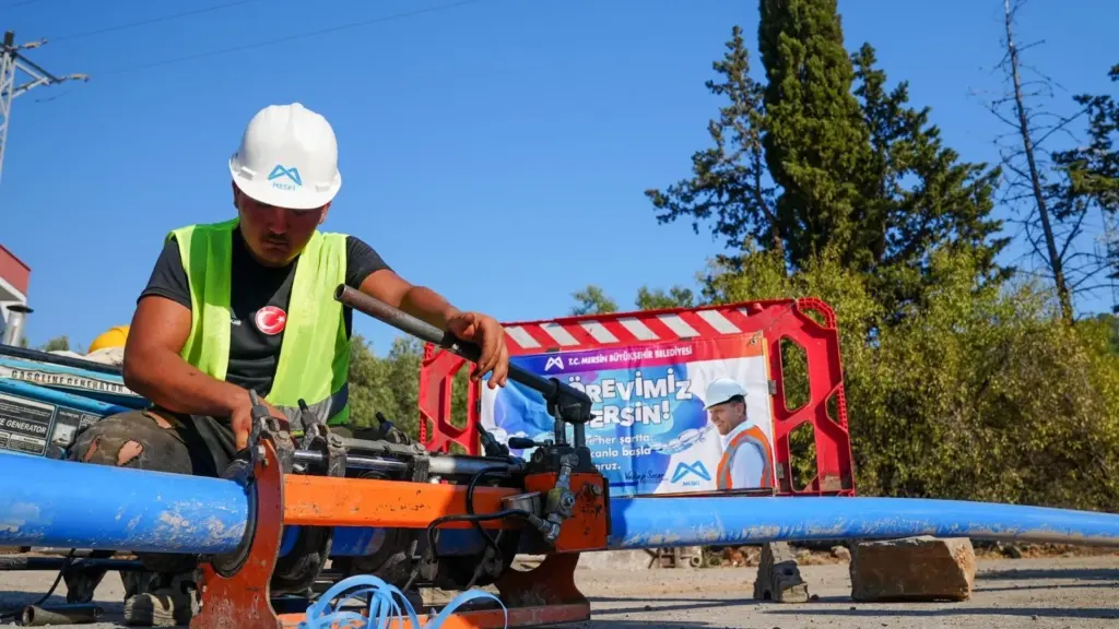 Mersin Aydıncık içme suyu hattı yenilendi, basınç giderildi