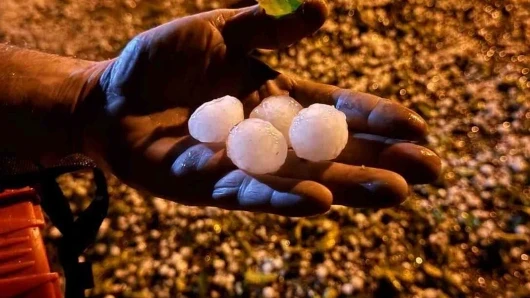 Elazığ'da ceviz büyüklüğünde dolu yaşamı olumsuz etkiledi