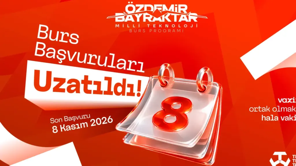 T3 Vakfı Özdemir Bayraktar Burs Başvuruları başladı — 8 Kasım son gün