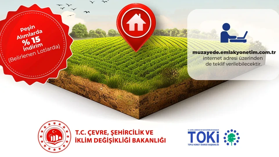 TOKİ 61 ilde 725 arsayı 5-6 Kasım'da açık artırmayla satıyor