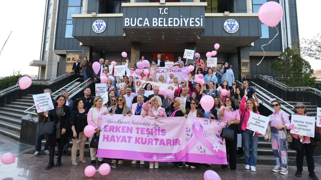 Buca’da meme kanseri için Pembe Yürüyüş
