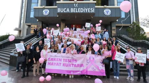 Buca’da meme kanseri için Pembe Yürüyüş
