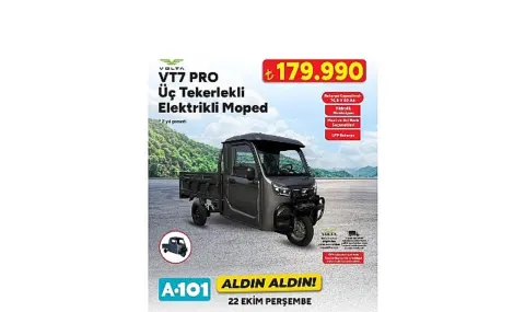 A101 moped satışları: 22 Ekim’de moped ve teknoloji fırsatları