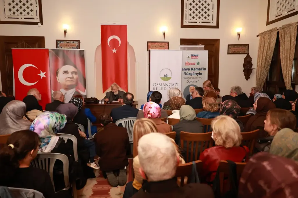 Bursa Osmangazi'de Yahya Kemal söyleşisi: Prof. Dr. Sadettin Ökten anlattı