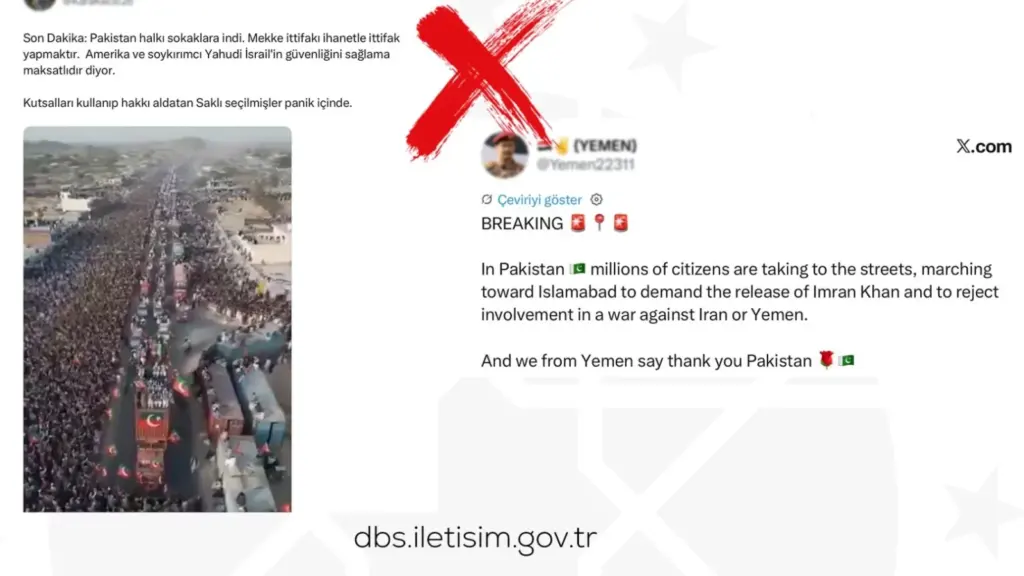 DMM: Pakistan görüntüleri 'Mekke Anlaşması' protestosu değil