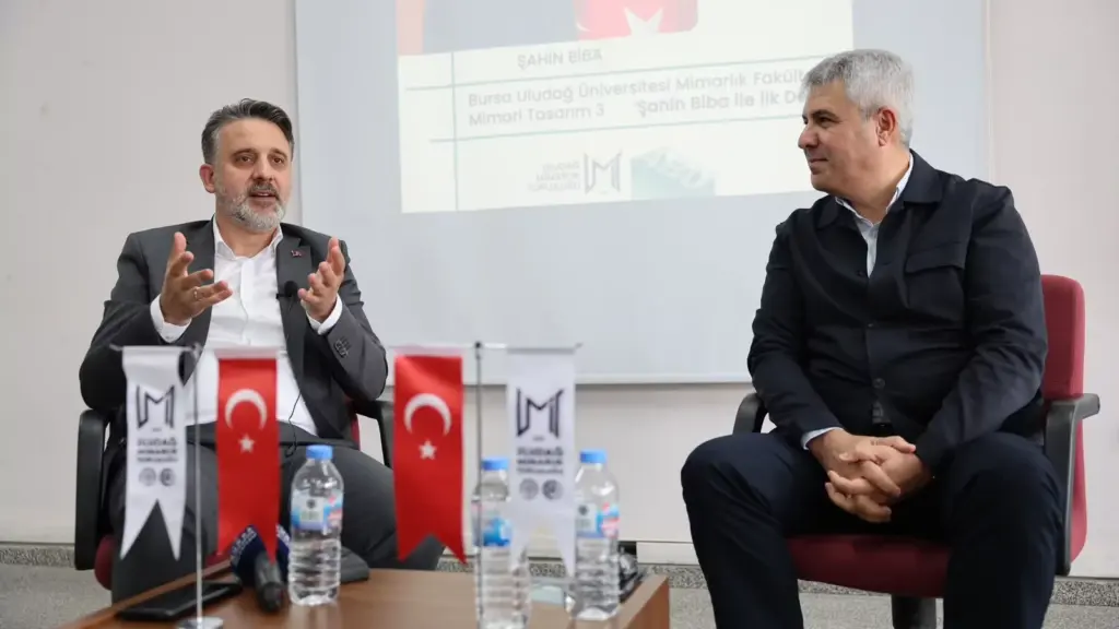 Şahin Biba'dan Bursa'da mimarlık öğrencilerine mesleki tavsiyeler