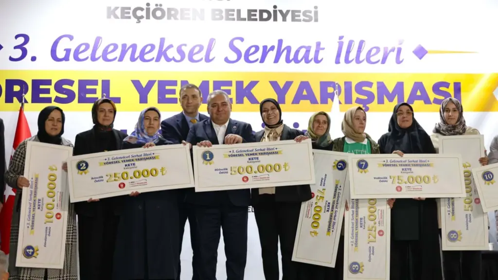 Keçiören’de 3. Serhat İlleri Yöresel Yemek Yarışması ödülleri dağıtıldı